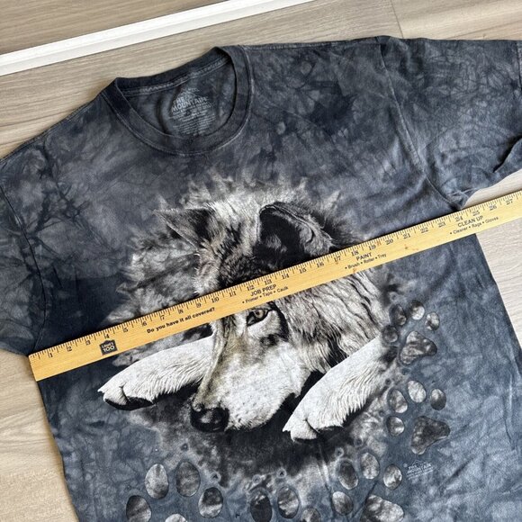 The‎ Mountain Wolf Wolves T-Shirt Short Sleeve Gray Black Tie Dye Mens 2XL Lot 2 - Picture 4 of 14